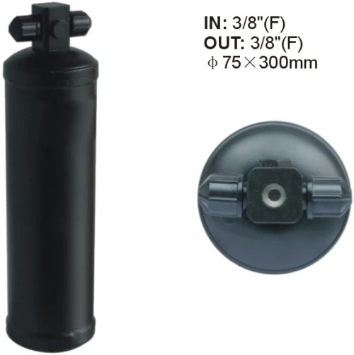 Air conditioning ac Receiver Drier a/c receiver Dryer / Accumulator 75x300mm 3/8" (F) Filter Drier