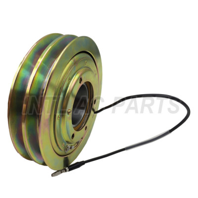 SANDEN 510 SD510 Air conditioner auto ac compressor clutch assy volvo 2 grooves pulley 3513598 9601543 magnetic clutch assembly