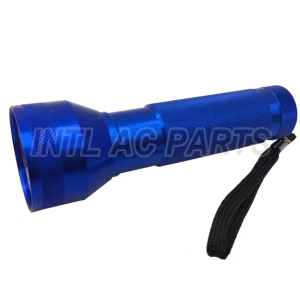 FLUORESCENT SCANNING Compact flashlight with dichrolic filter produces bright UV Blue light