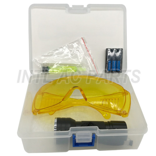Auto ac Parts Tool Kit Fluorescent  Lamp Flashlight with Fluorescent Glasses kit Water/Corrosion/Shock Resistant