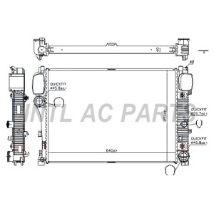Auto Radiator For MERCEDES-BENZ S-CLASS (W221) (05-13) A2215000003 A2215000203