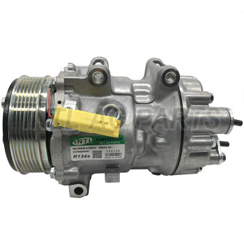 9686061980 6453TA 9659749480 Car ac compressor for Fiat scudo Citroen C8 Jumpy Peugeot Expert Sanden sd7V16