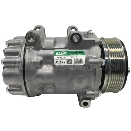 9686061980 6453TA 9659749480 Car ac compressor for Fiat scudo Citroen C8 Jumpy Peugeot Expert Sanden sd7V16
