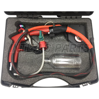 Auto AC Pulsing Cooling System Flush Gun with case, USB port with visibility