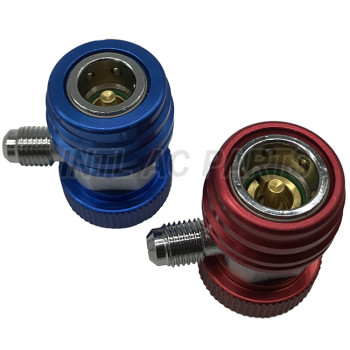 Quick Coupler Connector M12x1.5&1/4SAE Refrigent R134a good quality Hvac tool