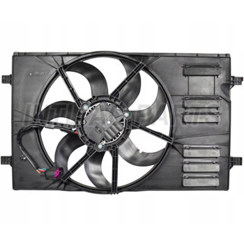 CAR AUTO AC CONDENSER Electronic fan FOR AUDI SEAT SKODA VW 5Q0121203CT 5Q0121205AP 5Q0121207BD