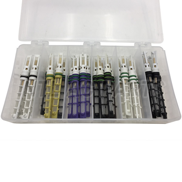 Auto air conditioner orifice tube/Throttle valve/T-top auto A/C orifice tube box kit orifices assortment/ORIFICE VALVE SET