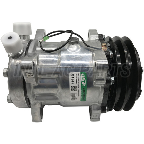 auto ac a/c compressor for SD7L15 part number 8253 12V R404A High Quality 132MM POE32 OIL