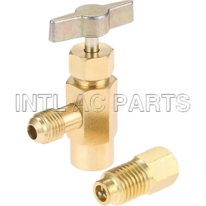 R134a Self Sealing Right Hand Threaded Tap R134A Self-Sealing Tank Valve Refrigerant Dispenser Tool Bottle Opener