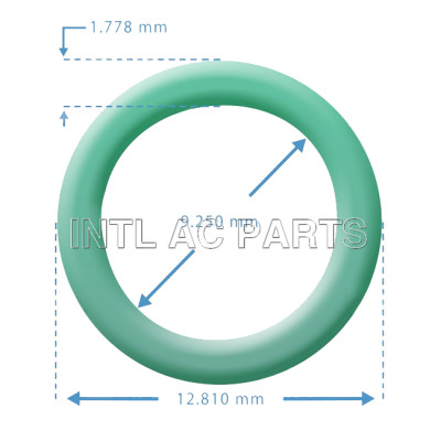 OR-0012G For GM For Ford Low Pressure Switch O-Ring Atco #6 Compression Fitting NBR O-Ring 12.81mm X 9.25mm X 1.778mm