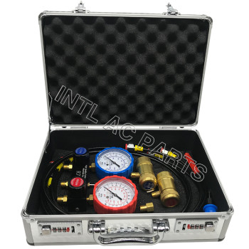 R744 High Quality Bronze Manifold Gauge Set Carbon Dioxide CO2 Manifold Gauge Set for all copper