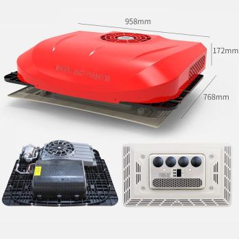 INTL-EA107R-2 electric truck heating and cooling car air conditioner RV truck parking air conditioner 24V