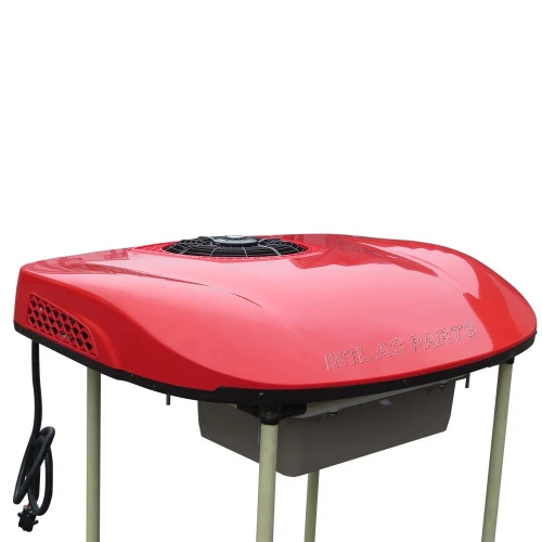 INTL-EA108R-1 RV truck parking air conditioner 12V 1800W Air conditioner for electric truck Red