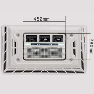 INTL-EA112W-2 Press-type detachable filter RV truck parking air conditioner Brushless Dual Fan 24V 2500W 945X720X142mm White