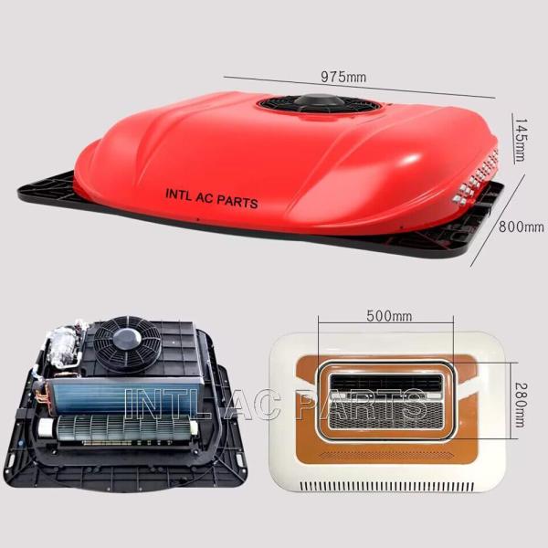 INTL-EA111W-2 Top-mounted all-in-one car air conditioner, electric truck heating and cooling car air conditioner,RV truck parki