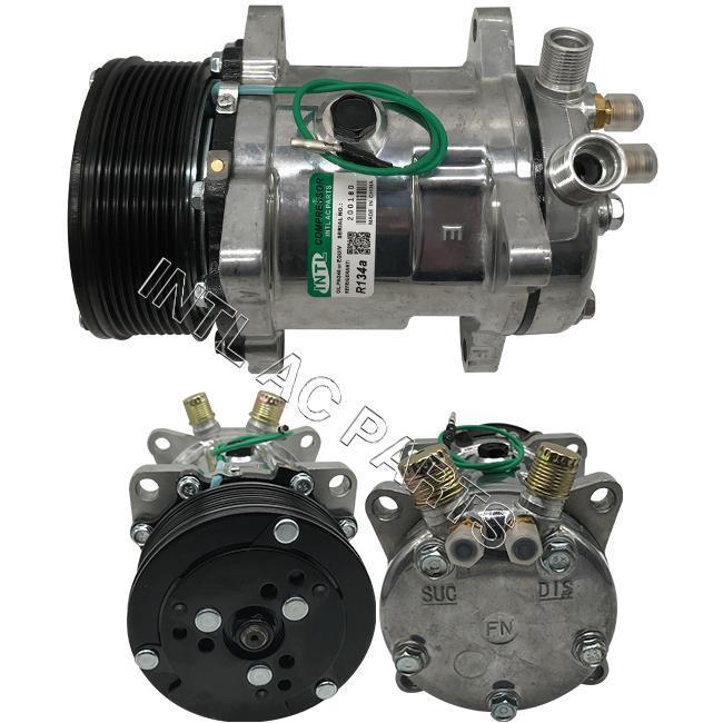Genuine AC Compressor For 5h14 Sanden 508 Tractor Excavator Heavy Duty ...