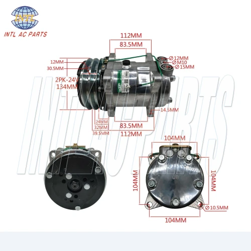 INTL-C074 Brand New Car Compressors for Air Conditioning Systems