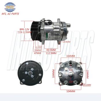 8143 1.1281 SB.281S KSB281S DS104050 1201552 Auto Air Conditioning Compressor For Sanden