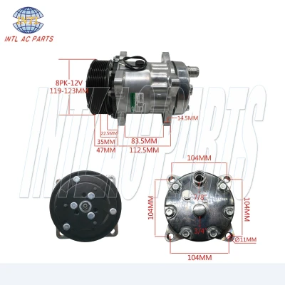 8143 1.1281 SB.281S KSB281S DS104050 1201552 Auto Air Conditioning Compressor For Sanden