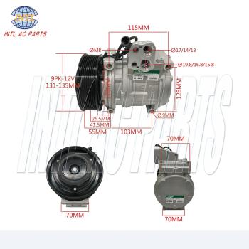 A5412300011 447100-6381 4471006380 4471704910 A/C Compressor Compatible with Mercedes-benz Truck Bus