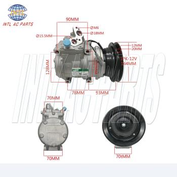 4472004555 4472004550 447200-4551 4472004556 10PA17C AC Compressor Compatible for Toyota Land Cruiser