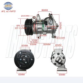 INTL-XZC1042R Auto Air Conditioning System Conditioner AC Compressor