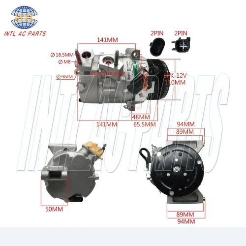 KB3B19D629AB KB3B19D629AC KB3Z19703A 168331 AC Compressor For Ford Ranger 19-20