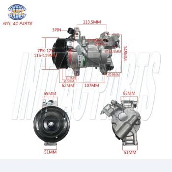 CO 11550Z 388106B2A01 389006B2A01 389246B2A01 141590NC AC Compressor For Honda 2018 Accord
