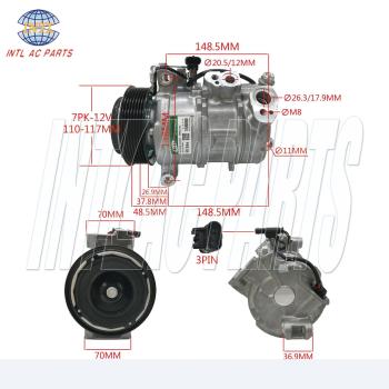 1DN761 447140-1993 447160-7452 447160-7456 6SAS14C Auto a/c compressor for MERCEDES BENZ C180 1.6 Diesel 2014 - 2018