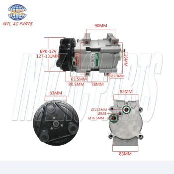 F6DH-19D629-EB 19192383 6511455 15-20688 YCC-212 For FORD A/C Compressor Direct Replacement
