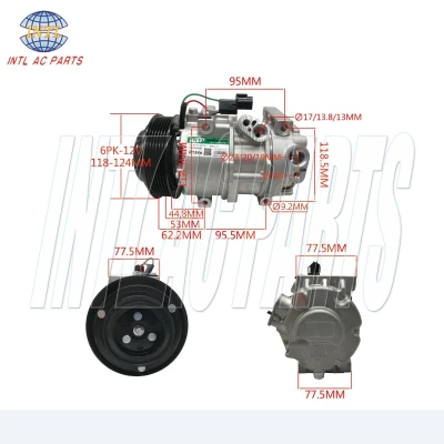 RC.600.557 Automobile Air Conditioning System AC Compressor for Hyundai