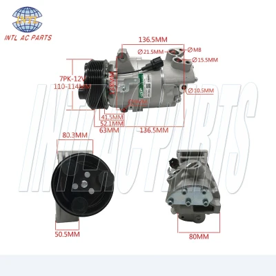 New Car AC Compressor For NISSAN Sylphy Versa Tiida 2008-926001U70A 12V