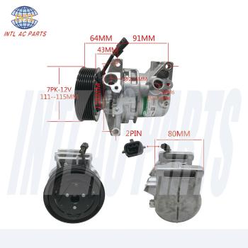 CR08D Auto Ac Compressor For RENAULT Novo DUSTER / OROCH / CAPTUR - 2.0 16V 926009158r RC.600.523