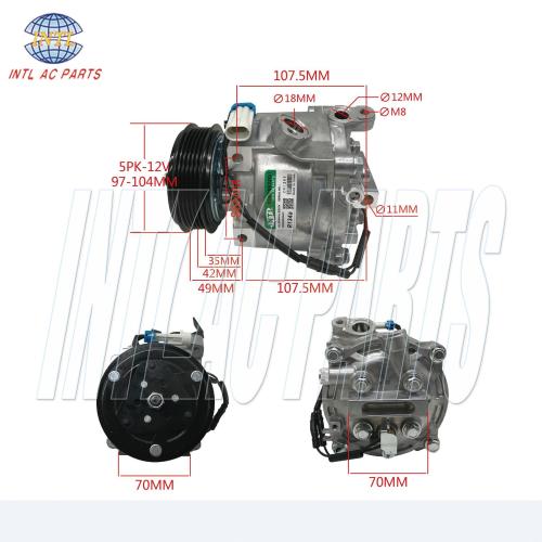 QS90 Auto Ac Compressor  Chevrolet onix cobalt spim/Sonic 1.8