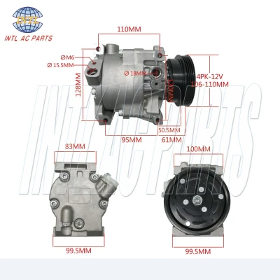 Denso SC08C auto ac compressor Iveco Daily 2.8 50C15 35S13 65C15 Renault Mascott