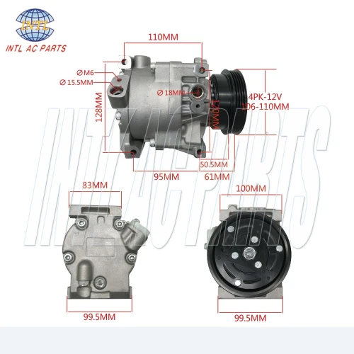 Denso SC08C auto ac compressor Iveco Daily 2.8 50C15 35S13 65C15 Renault Mascott