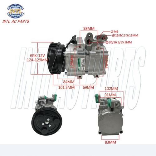 HS-18 HS18 6pk CO 10549SC 58185 9770138171 97701-38171 9770126300 Hyundai Trajet Santa Fe Sonata Kia Optima auto ac compressor