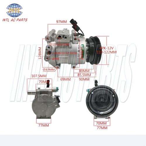 Doowon 6SBU16 AC Compressor Kia Rio5 97701-1G010 97701-1G000 11270-24600