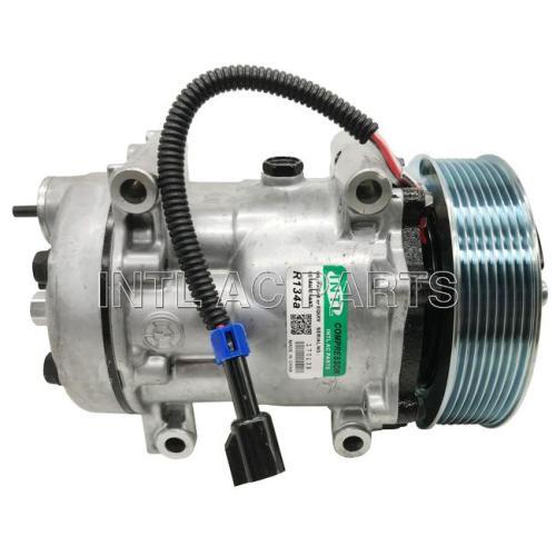 SD7H15 Auto Ac Compressor For Kenworth-Piterbilt F69-1014 Sanden 4006, 4164