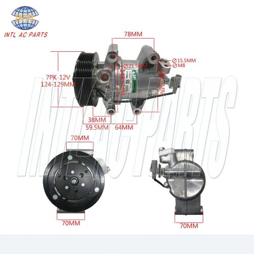 CR08B Auto Ac Compressor For ISUZU D-max 3.0 pick up 2018  92600F120A 898382610