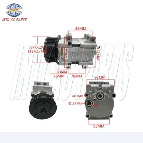 FS10 Ac Compressor for Ford Excursion 2000-2003 CO 101821C 4R3Z19703A XW4H19D629CE