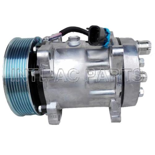 7834 / 8113625 / 8142555 VOLVO-FH air conditioning compressor Sanden 7H15 7834 SD7H15 air conditioning Compressor PV8 for VOLVO TRUCK FH12 FH16 AC Kompressor  oem# 8142555 8113625 8119625