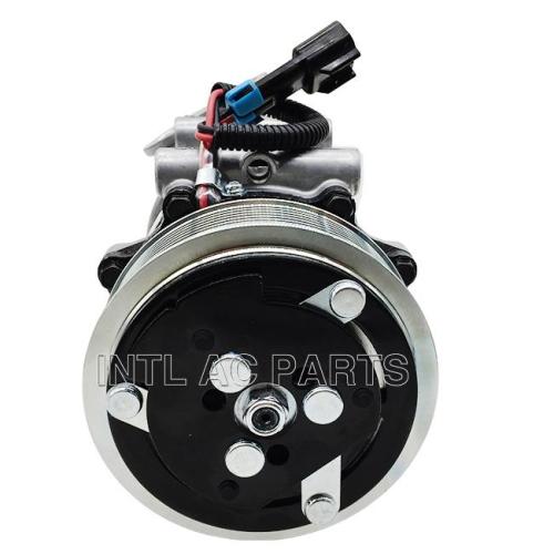 New CO 4347C Auto A/C Compressor Fits International Navistar Sanden 4347 3808548-C2 3808548-C3 3611894C91 3808548C2 BLOCK MAXFOOC 12V