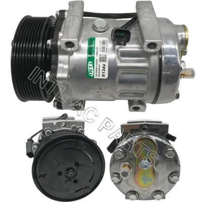 SD7H15 Auto Ac Compressor FOR Caterpillar Bagger 416E 420E Sanden 4021 2992212