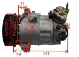 vcs14ec AC COMPRESSOR For Volvo XC60 II P31497908 ACP01586 AC01490 36011563