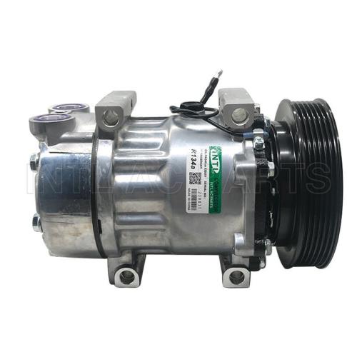 Auto air conditioning compressor Sanden 7H15 SD7H15-PV6-132mm  for Saab 9000 L4 2.3L 94-98 4319240 Sanden 7943  China auto factory