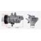 INTL-XZC1962A 10SRE13C A/C Compressor 6PK 110-115MM 12V RC.600.420