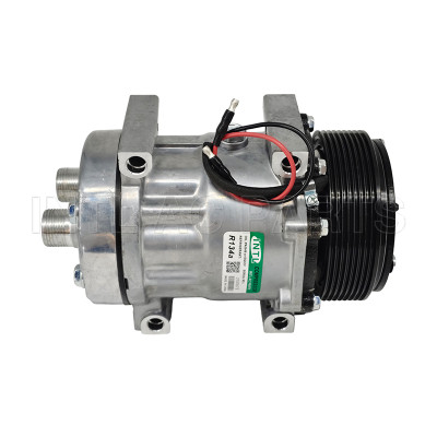 Compressor Modelo 7H15 Caminhao Iveco Vertis 12 Volts 8pk 123mm CC1248SS 8124 TSP0155891 RC.600.506 AIR CONDITIONING COMPRESSOR