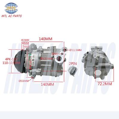 7SBH17C car AC Compressor for Fiat Ducato 2019 Dodge Promaster 3.0 V6 447160-6744 RC.600.484 P68155464AA