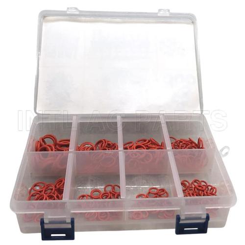 auto ac air conditioning O-RINGS BIG 8 SIZE O-RING KIT CASE NBR PACKING WITH ORANGE (320PCS)